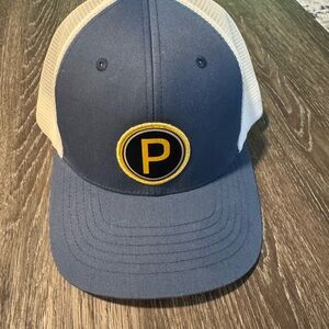Puma ‘The Players’ Blue and White Cap with Yellow P Logo